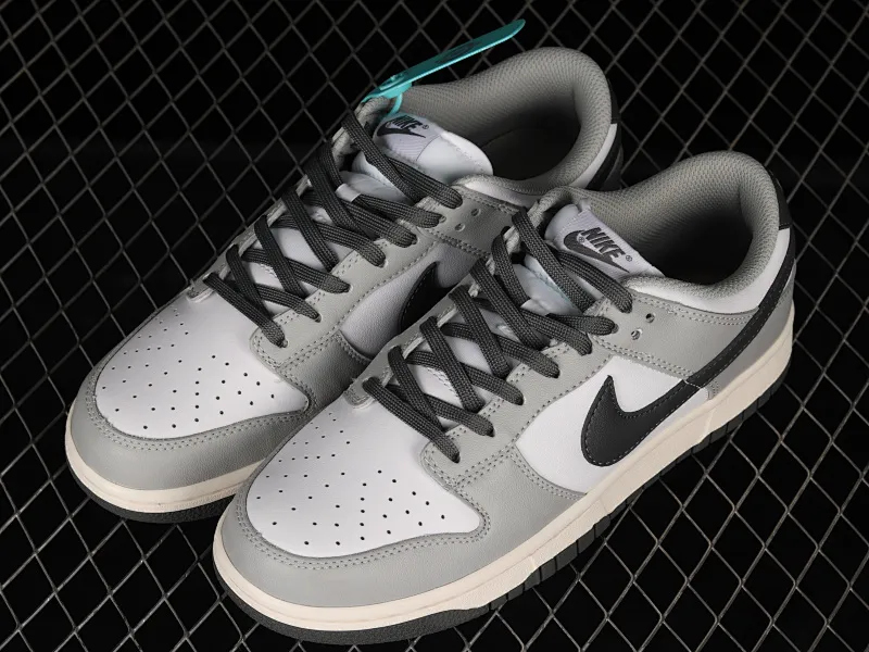 All categories Nk SB Dunk series Nk SB Dunk Low low-top sneakers F version special price Nk Dunk Low "Light Smoke Grey" white gray SB low-top sports and leisure sneakers DD1503-117